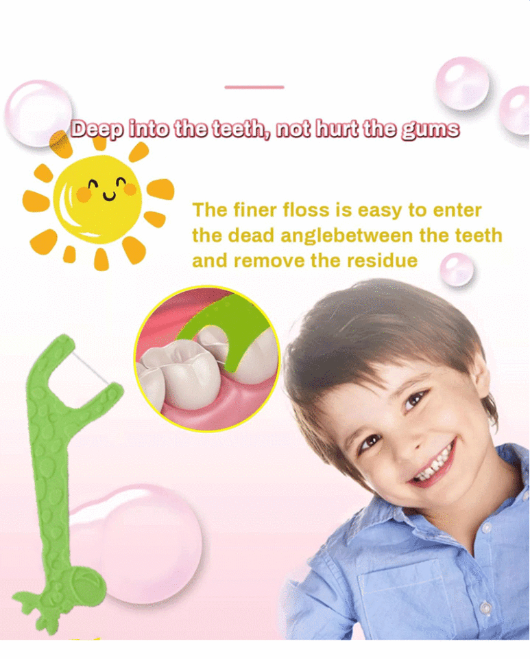 Kids Dental Floss Picks | Food-Grade PS & UHMWPE | Customizable