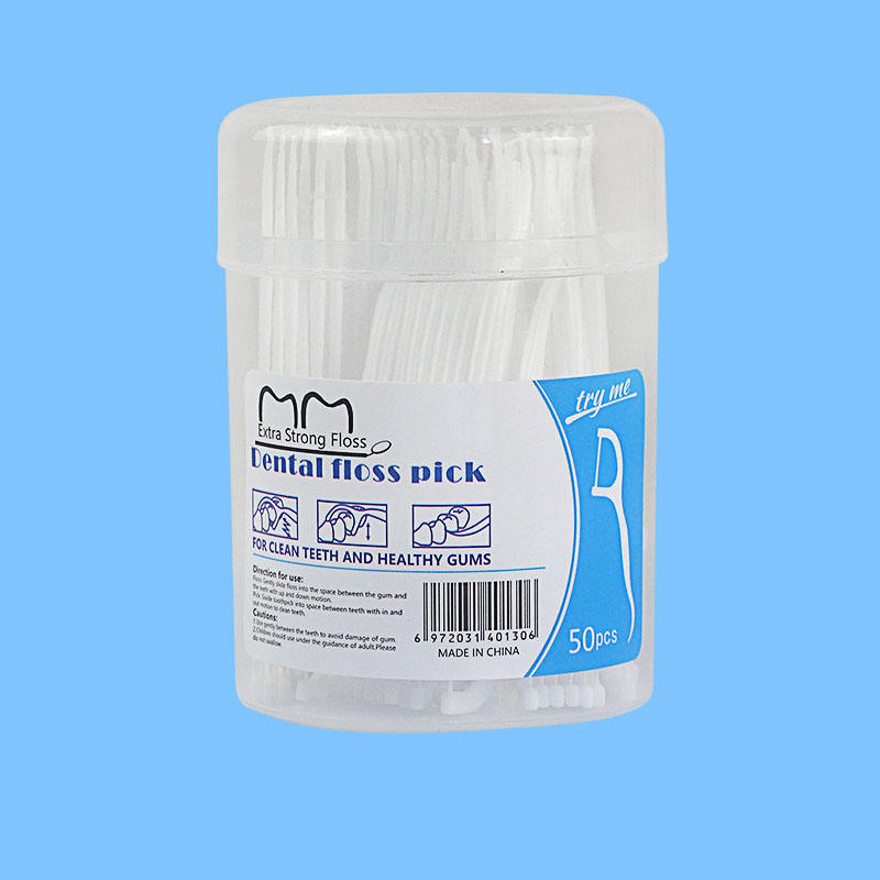 Custom Dental Floss Picks with Long PE Yarn & Easy Reach Box | Promotional Oral Hygiene Toothpicks