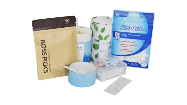 Eco-Friendly Bamboo Charcoal Dental Floss Picks | Custom Vegan Oral Care