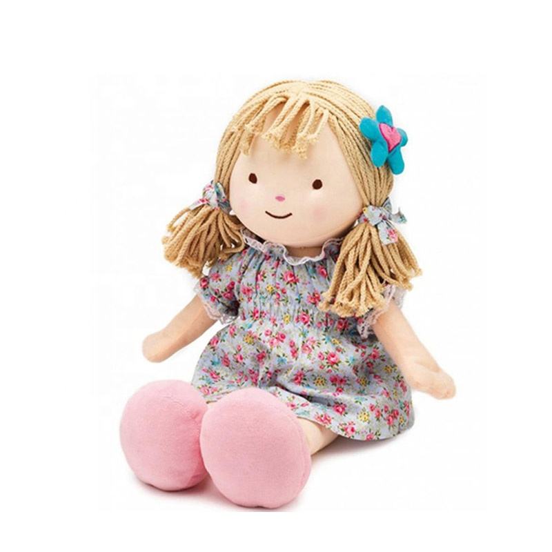 ICTI BSCI SEDEX Certified Custom Plush Rag Doll Soft Stuffed Toy