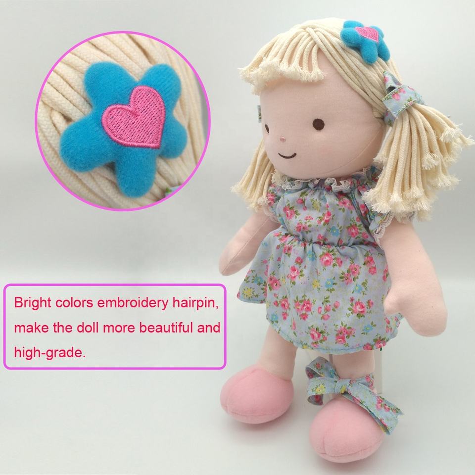 Handmade Rag Doll Fashion Doll Wholesale Plush Baby Dolls