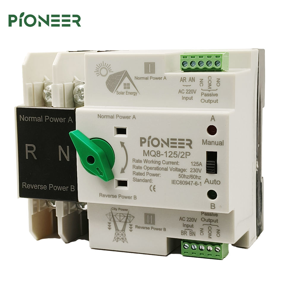 ATS 100A 2P Dual Power Automatic Transfer Switch PC Type Solar Accessory