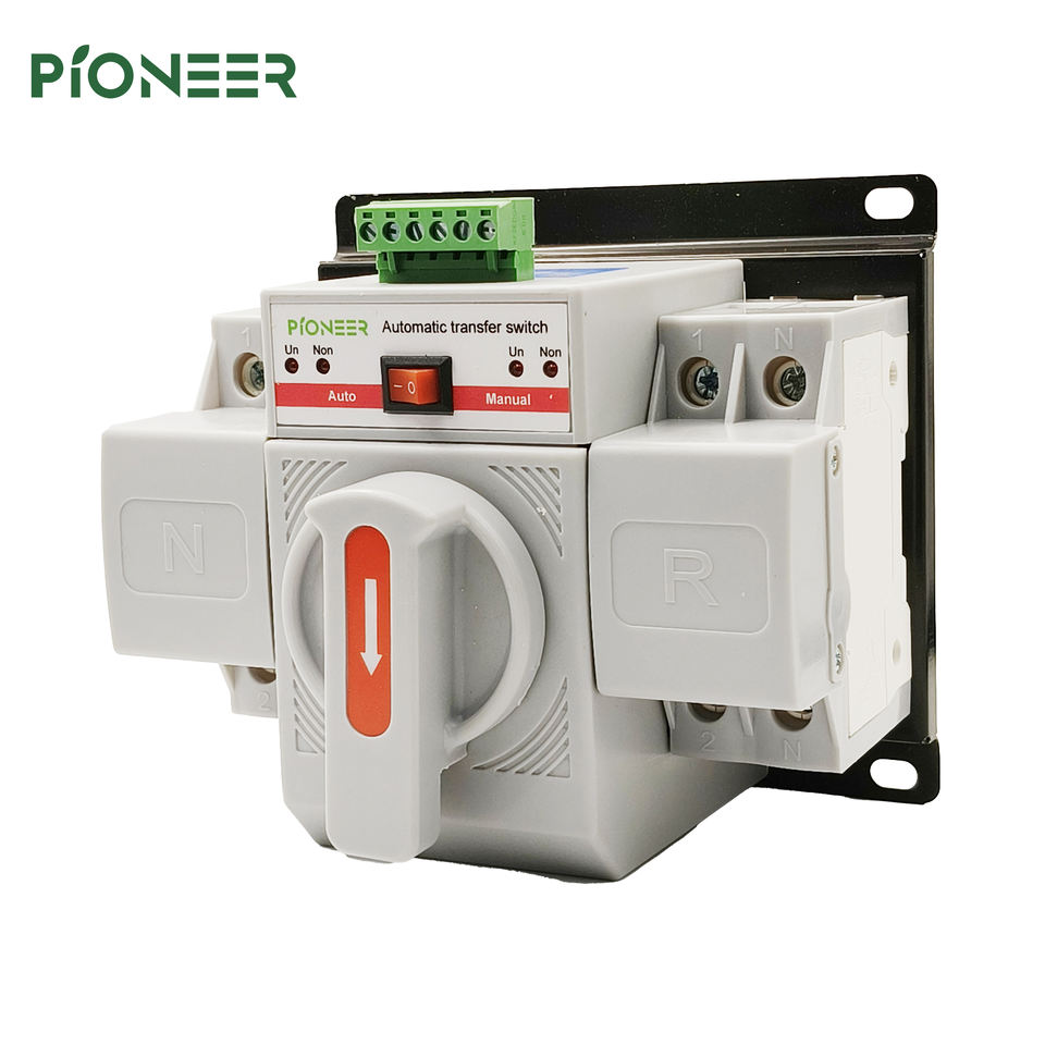 Dual Power 2P 63A Automatic Transfer Switch for Home - DIN Rail ATS