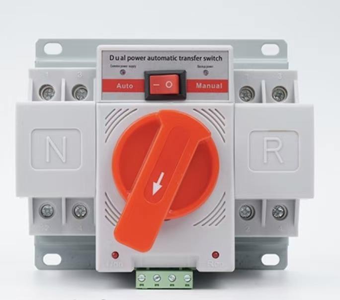 Dual Power Automatic Transfer Switch ATS 2P 4P 63A 220V CB Level