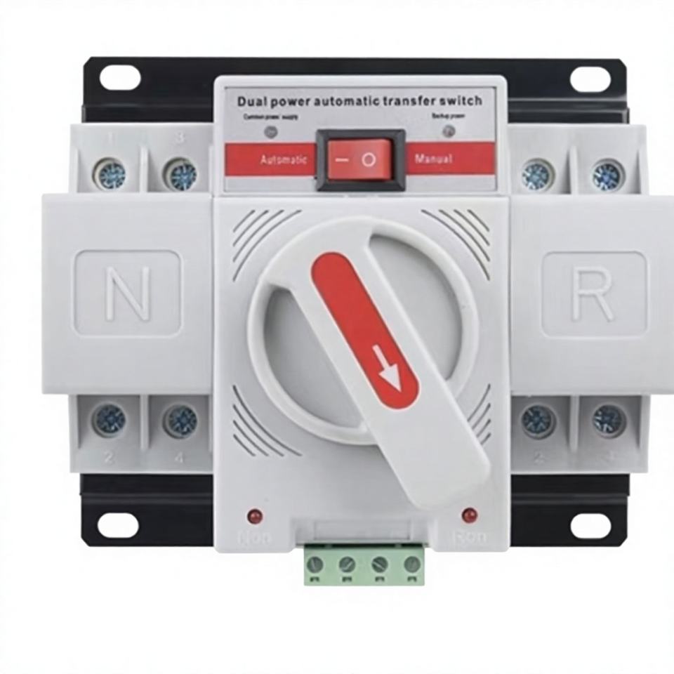 Dual Power Automatic Transfer Switch ATS 2P 4P 63A 220V CB Level