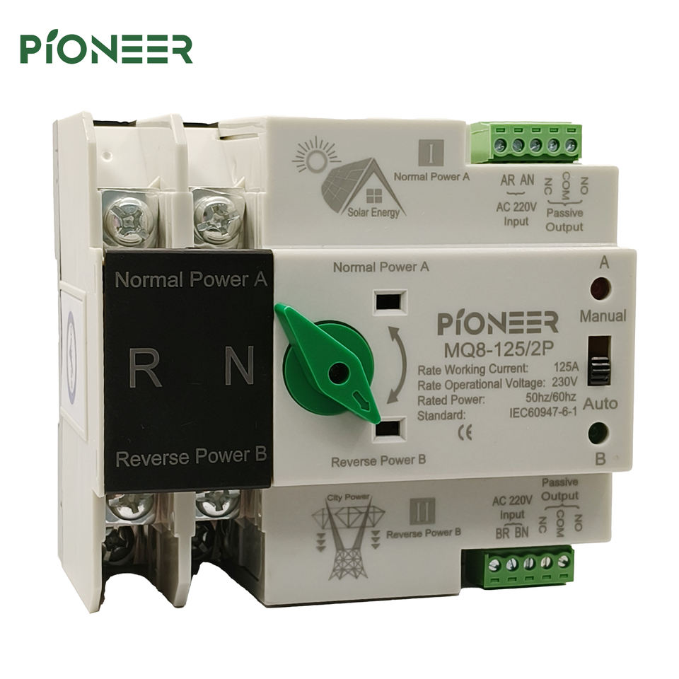 ATS 100A 2P Dual Power Automatic Transfer Switch PC Type Solar Accessory