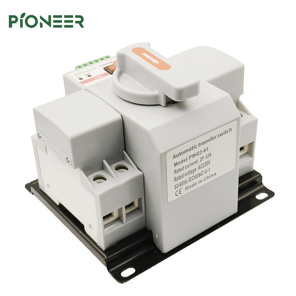 Dual Power Automatic Transfer Switch 63A 100A 125A Single Phase 2P ATS