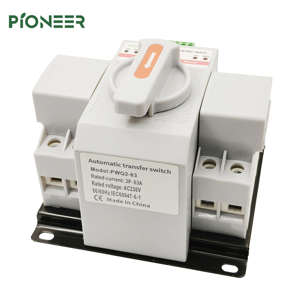 Dual Power Automatic Transfer Switch 63A 100A 125A Single Phase 2P ATS
