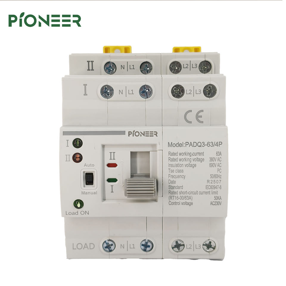 Dual Power ATS Transfer Switch 63A 4P Automatic for Genset Generator 380V