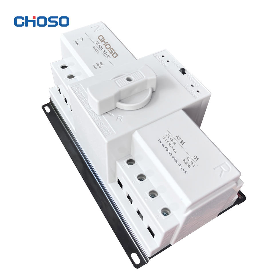 CHOSO COQ1-63 4P Single Phase Automatic Transfer Switch 63A with Overload Protection