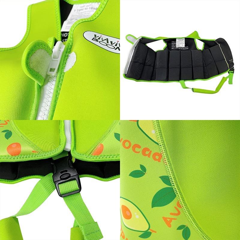 Cartoon Printed Neoprene Kids Life Vest | Eco-Friendly Buoyancy Swimwear