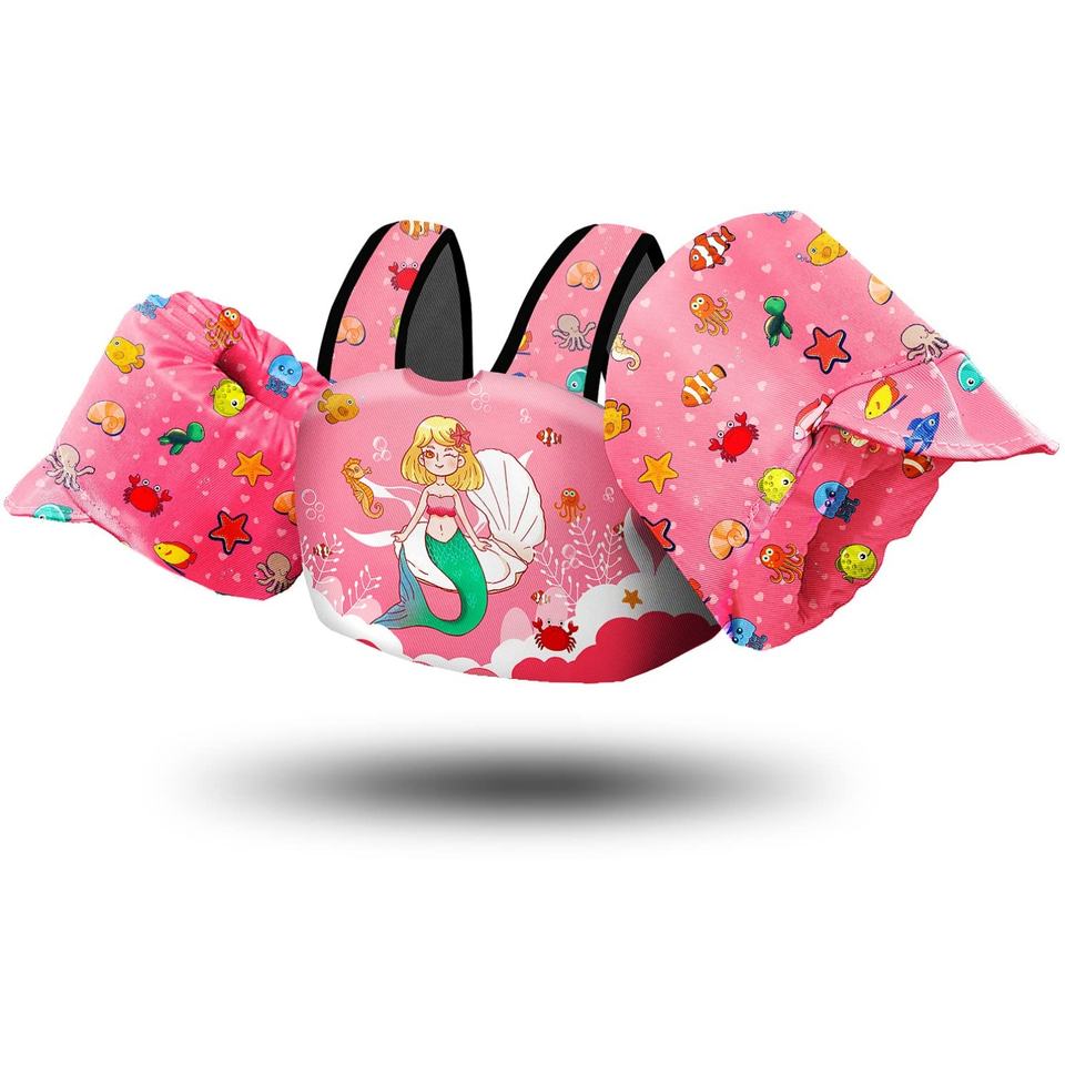 Eco-Friendly Neoprene Kids Swim Vest with Armbands | Toddler Floatation Device