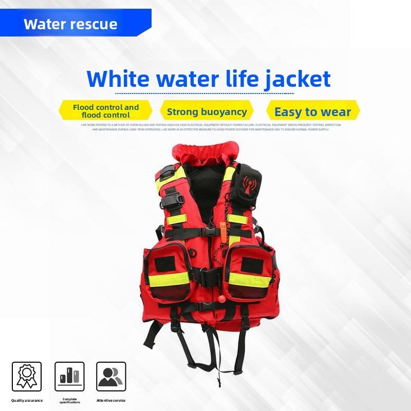 Heavy-Duty Whitewater Life Jacket | Portable Flood Rescue Vest
