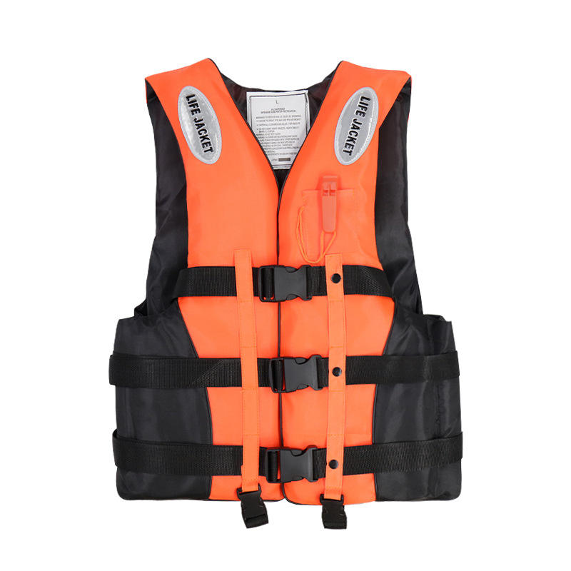 Reflective Adult Life Jacket with Whistle | High Buoyancy Neoprene Safety Vest for Kayaking & Boating