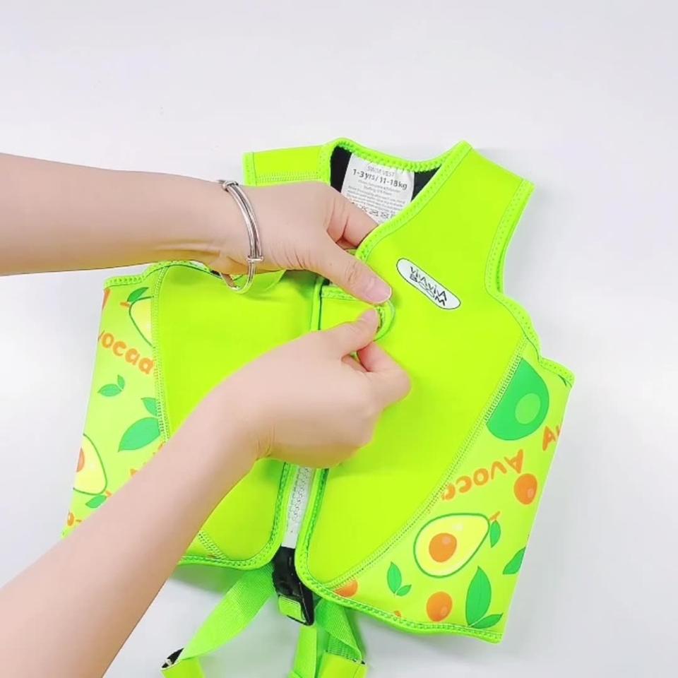 Cartoon Printed Neoprene Kids Life Vest | Eco-Friendly Buoyancy Swimwear