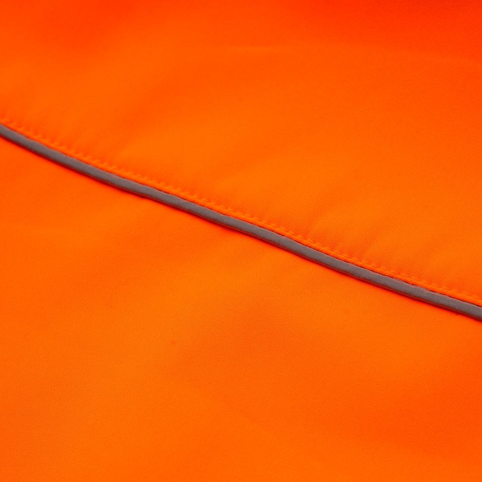 Durable Waterproof Softshell High Visibility Jacket with Detachable Hood, Zipper, Reflective, Custom Logo, ANSI Class 3