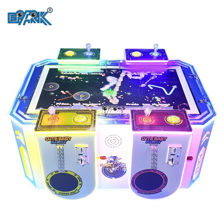 4-Player Coin-Operated Crazy Snake Arcade Game Machine for Amusement Parks