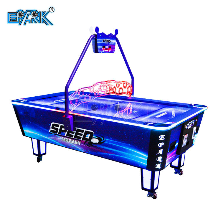 Coin-Operated Air Hockey Table with Electronic Scorer | Commercial Arcade Cabinet