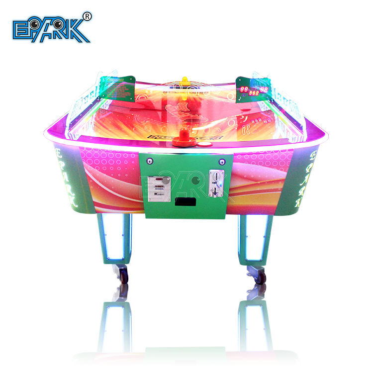 Curved-Rail Coin-Operated Air Hockey Table | Commercial Arcade Game