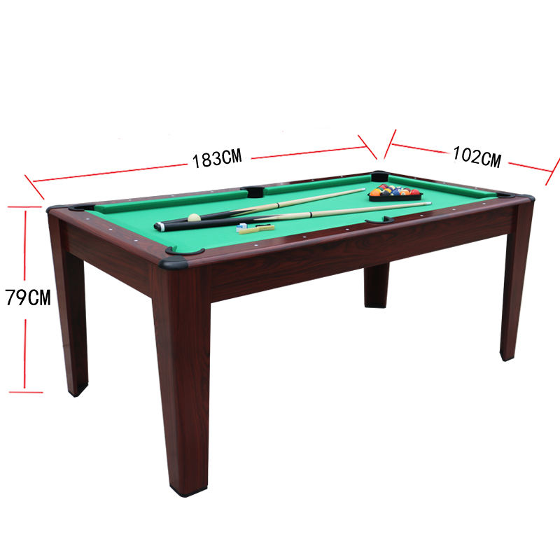 Minimalist 6ft Indoor Snooker Pool Table with MDF Cushion & PVC Pocket