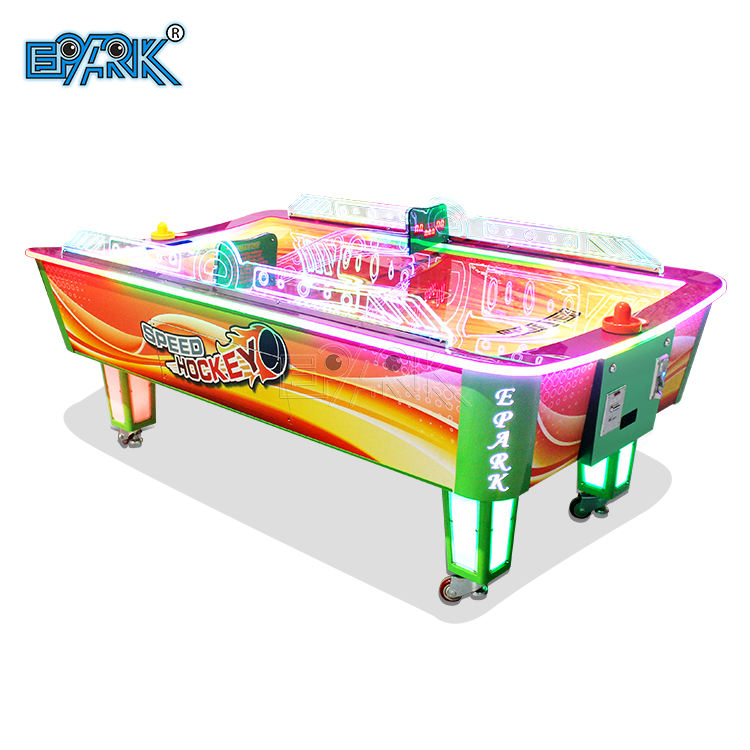 Curved-Rail Coin-Operated Air Hockey Table | Commercial Arcade Game