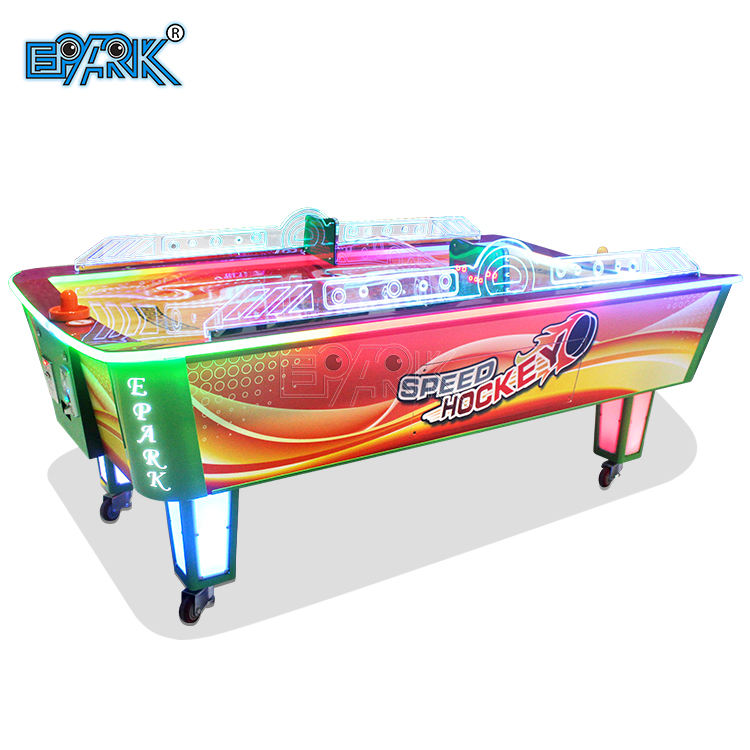 Curved-Rail Coin-Operated Air Hockey Table | Commercial Arcade Game
