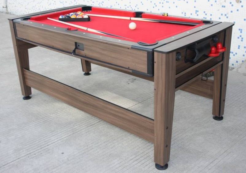 6ft 2-in-1 Air Hockey & Billiard Game Table | Wooden Indoor Multi-Game Table