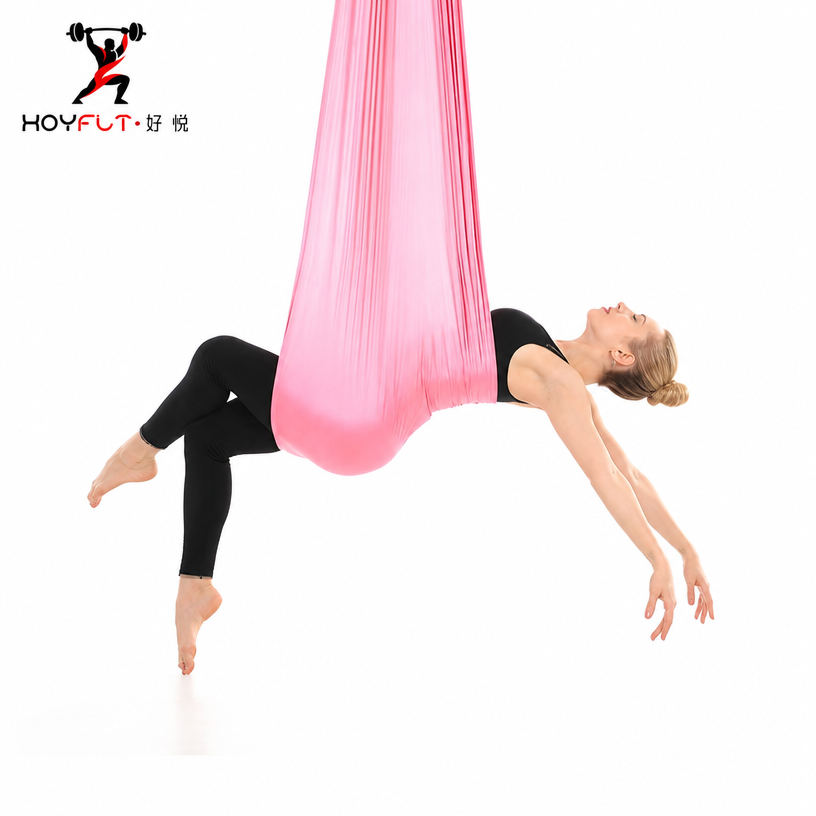 Premium Aerial Yoga Hammock Set – Nylon Silks for Flying Swing & Pilates Inversion 6