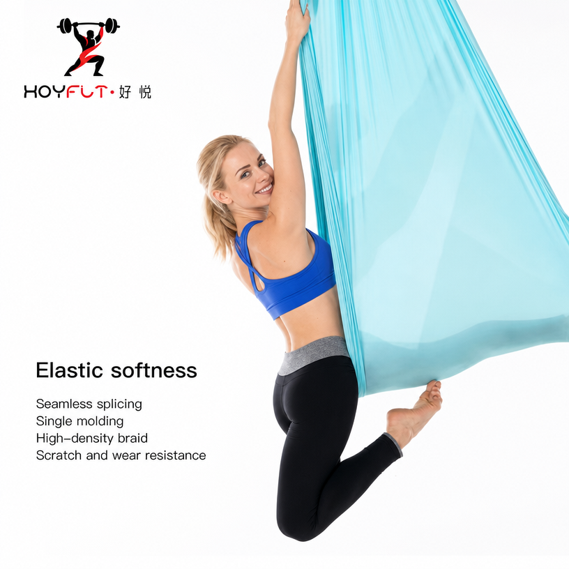 Premium Aerial Yoga Hammock Set – Nylon Silks for Flying Swing & Pilates Inversion 5