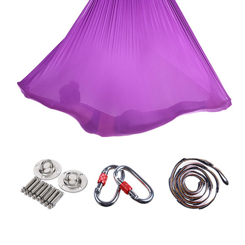 Premium Aerial Yoga Hammock Set – Nylon Silks for Flying Swing & Pilates Inversion 2