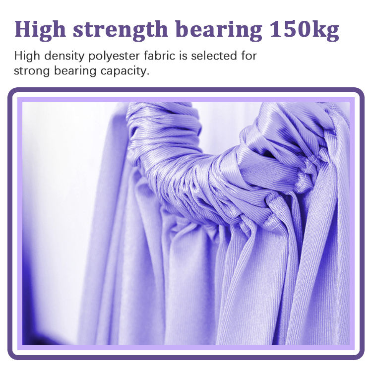 Premium Aerial Yoga Swing Hammock - Nylon & Polyester Cotton, Door Mount, Custom Logo 5