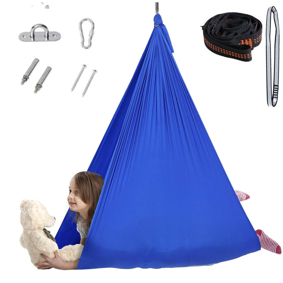 Indoor Therapy Polyester Aerial Yoga Hammock Swing for Kids with Autism 2