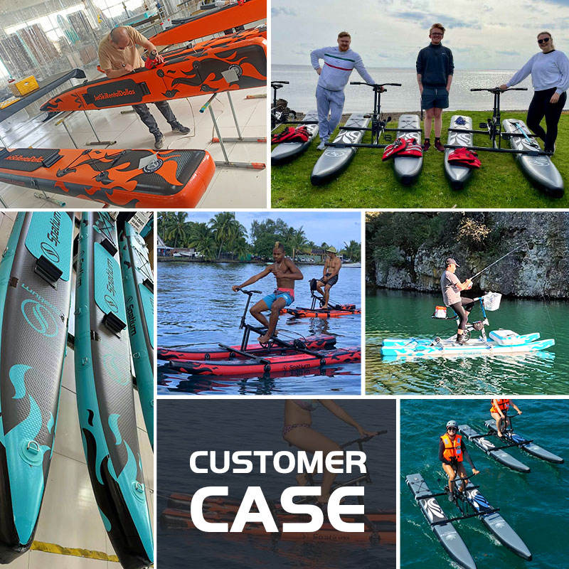 Spatium Inflatable Pedal Water Bike | Hydrofoil Sea Cycle | Custom Logo