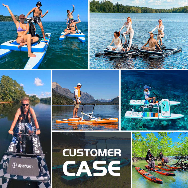 Commercial Inflatable Water Bike Pedal Boat | 2-Person Pedalo | Custom Logo