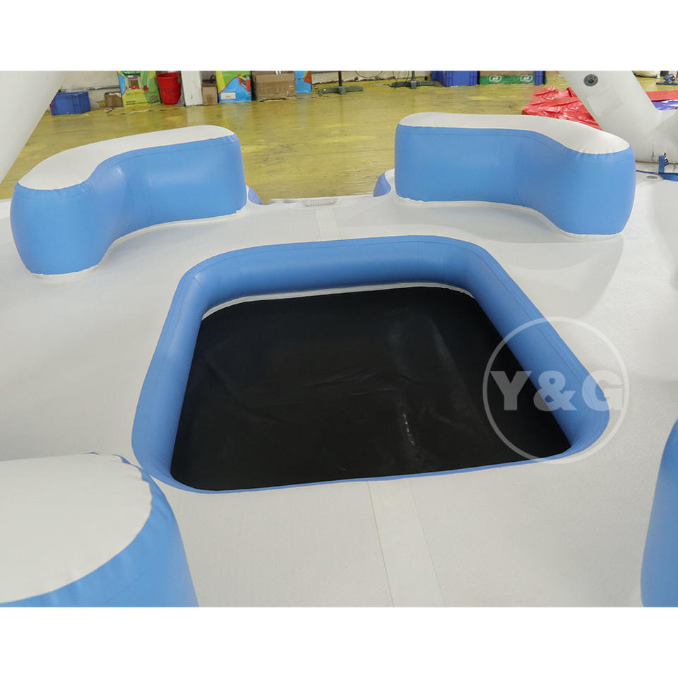 Y&G Inflatable Floating Island Platform Tent - Portable Water Play Equipment