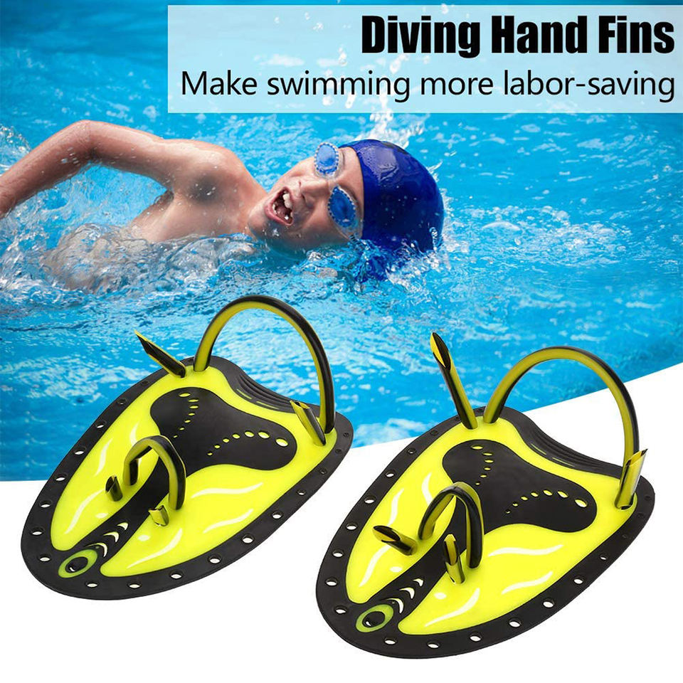 Professional Training Swim Hand Paddles | Adjustable PP+TPE Fins for Kids & Adults