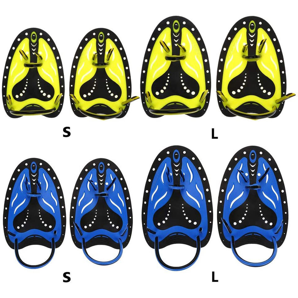 Professional Training Swim Hand Paddles | Adjustable PP+TPE Fins for Kids & Adults