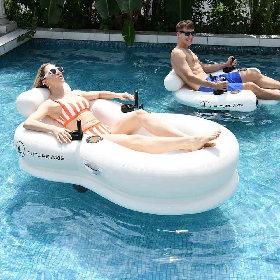 Y&G Motorized Inflatable Pool Lounger | Self-Propelled Float for Ultimate Relaxation