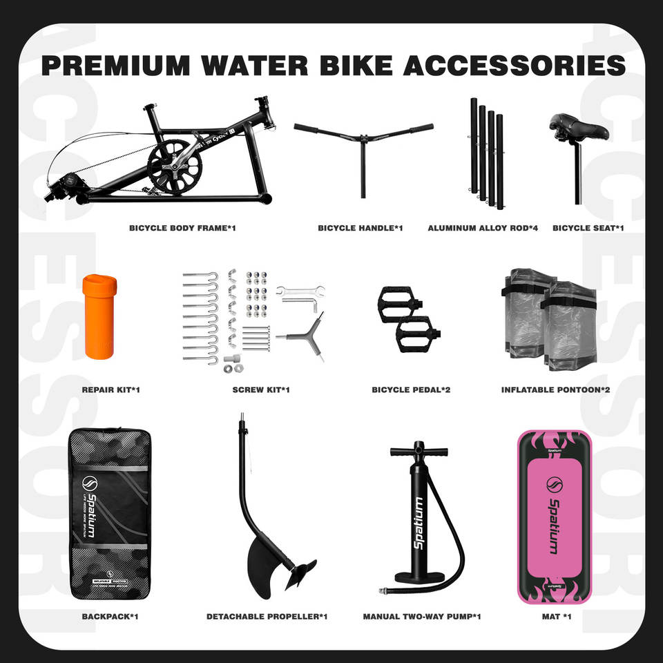 Commercial Inflatable Water Bike Pedal Boat | 2-Person Pedalo | Custom Logo