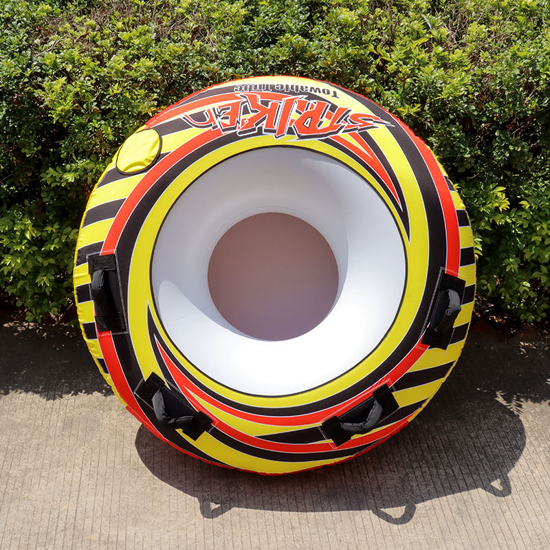 1-Person Inflatable Towable Tube – Heavy-Duty PVC & Nylon Water Raft