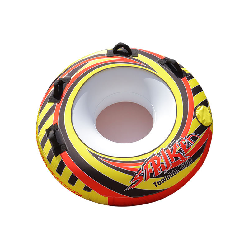 1-Person Inflatable Towable Tube – Heavy-Duty PVC & Nylon Water Raft