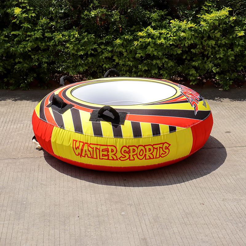1-Person Inflatable Towable Tube – Heavy-Duty PVC & Nylon Water Raft