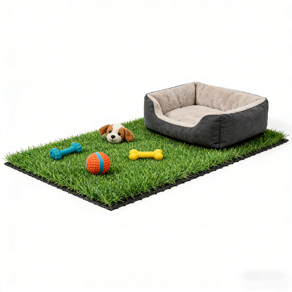 Fire Retardant Straight Pile Artificial Turf | UV Stabilized for Playgrounds & Parks