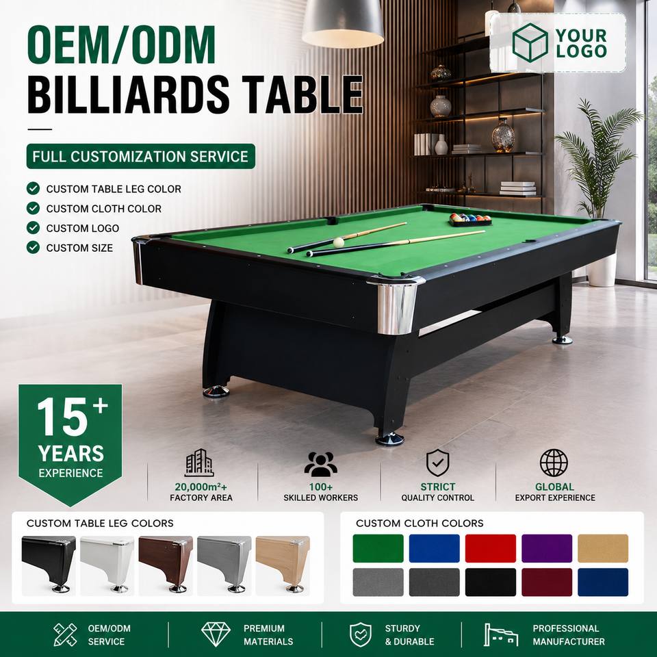 Professional 3-in-1 MDF Pool Table with Auto Ball Return | 6.5ft 7ft 8ft
