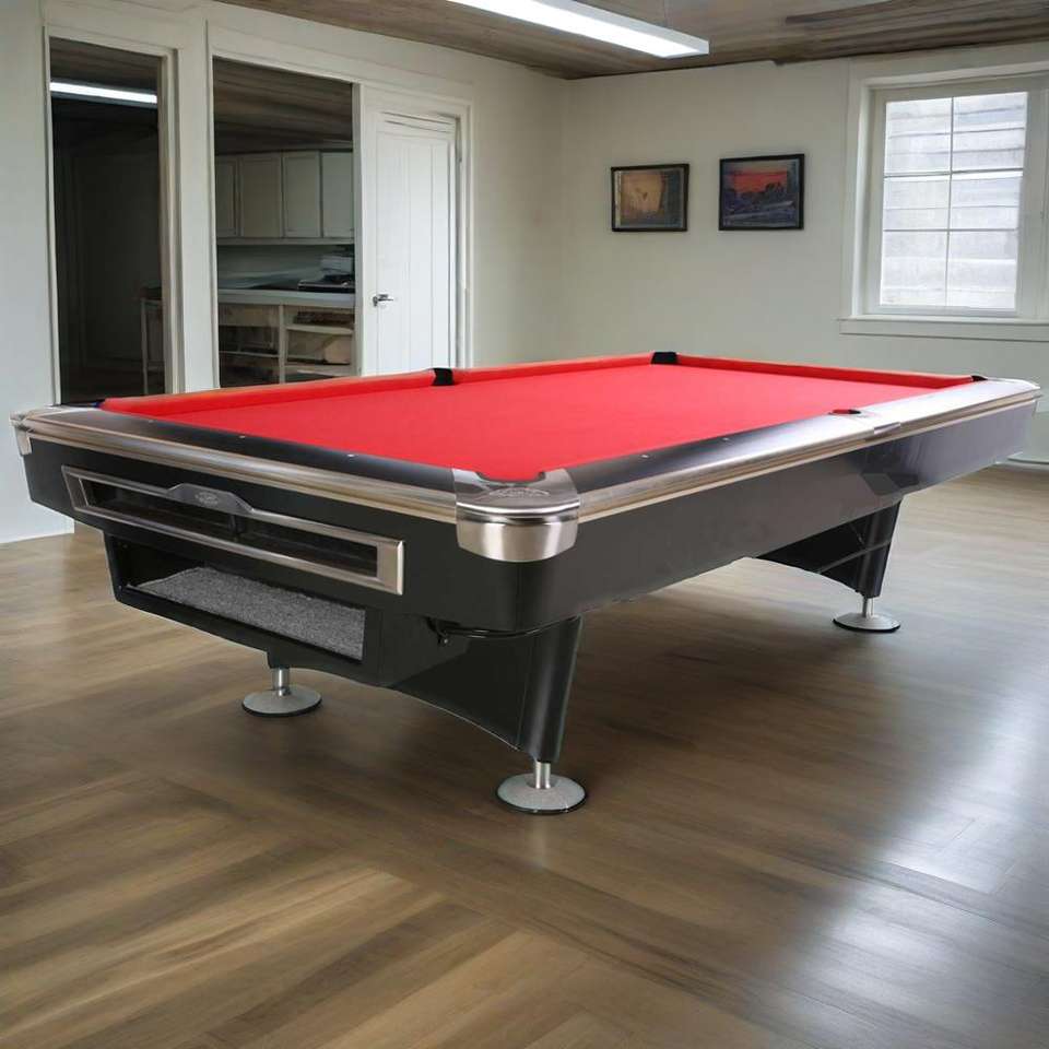 Professional Slate Billiard Table | American Pool Table with High-Quality Rubber Edges