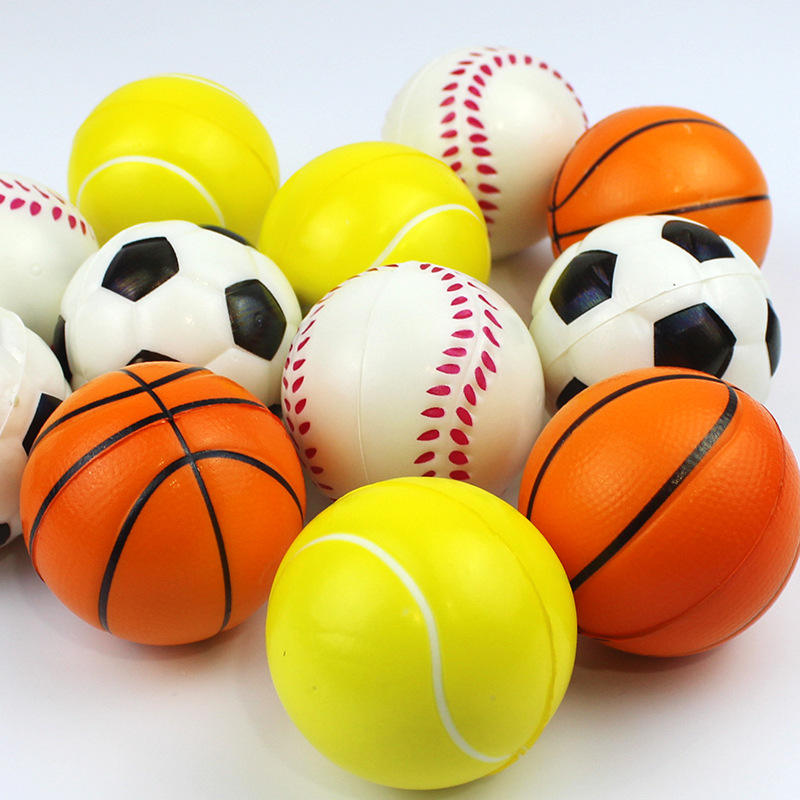 Custom PU Stress Ball 6.3cm Promotional Gift Anti-Stress Toy