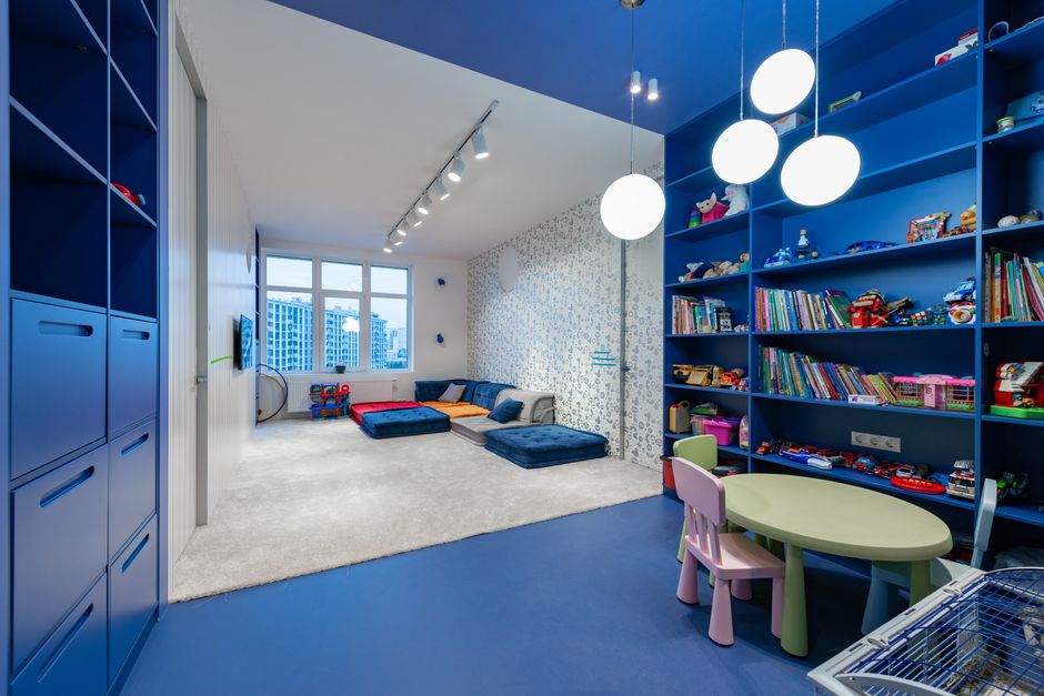 2. Cube Shelving with Fabric Drawers