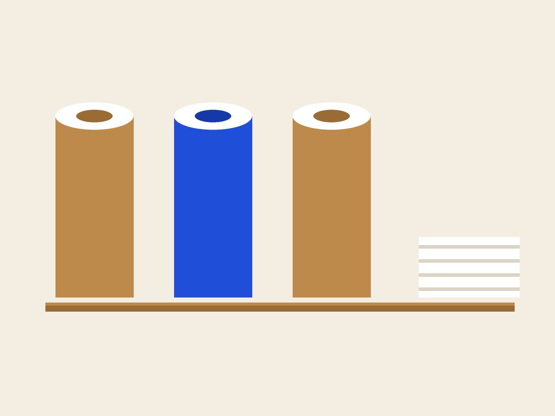 Storage materials in the workshop
