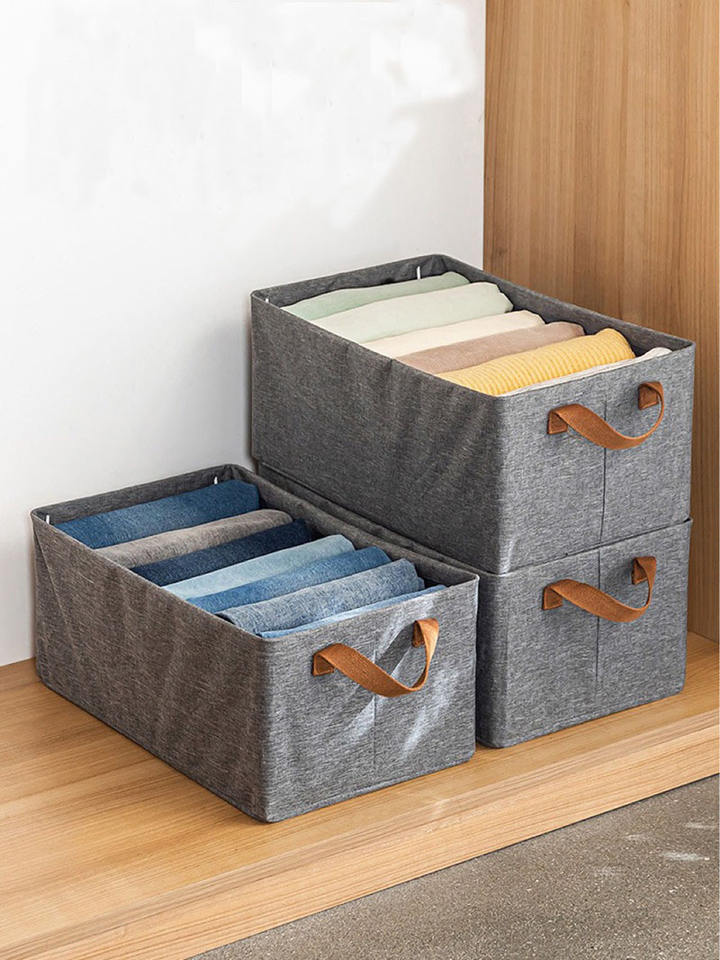 400840 Wardrobe Clothes Organizer – Foldable Fabric Drawer Dividers with Handles for Closet Storage