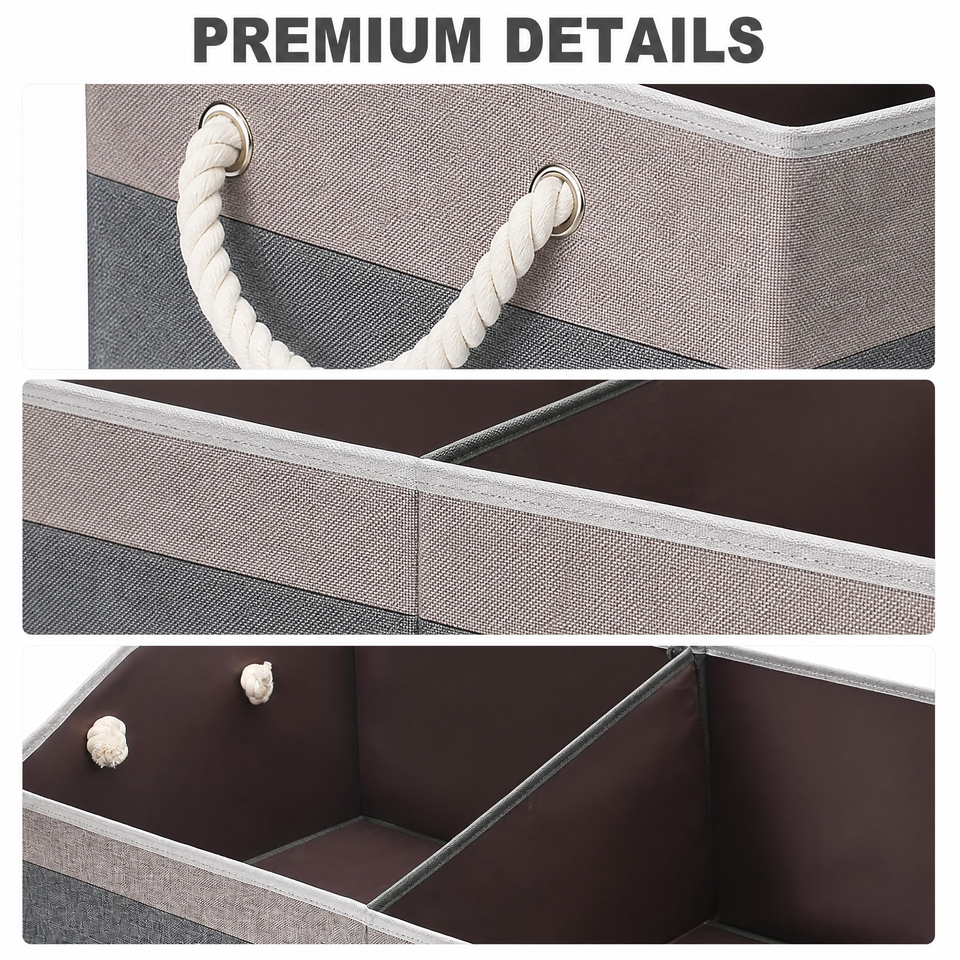 Collapsible Oxford Fabric Pet Storage Basket with Rope Handles | Wholesale Custom